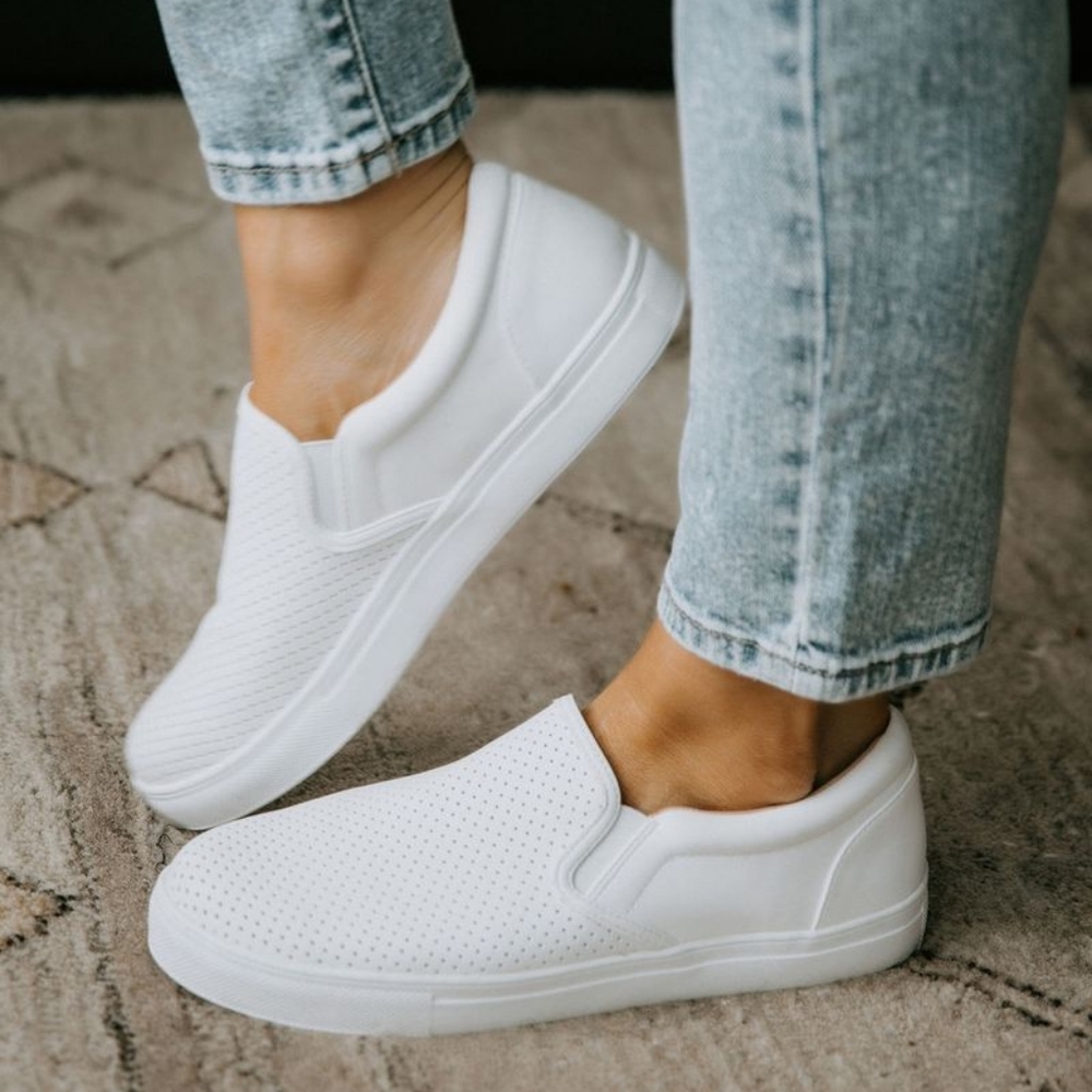 Peak Perforated Slip-On Sneaker